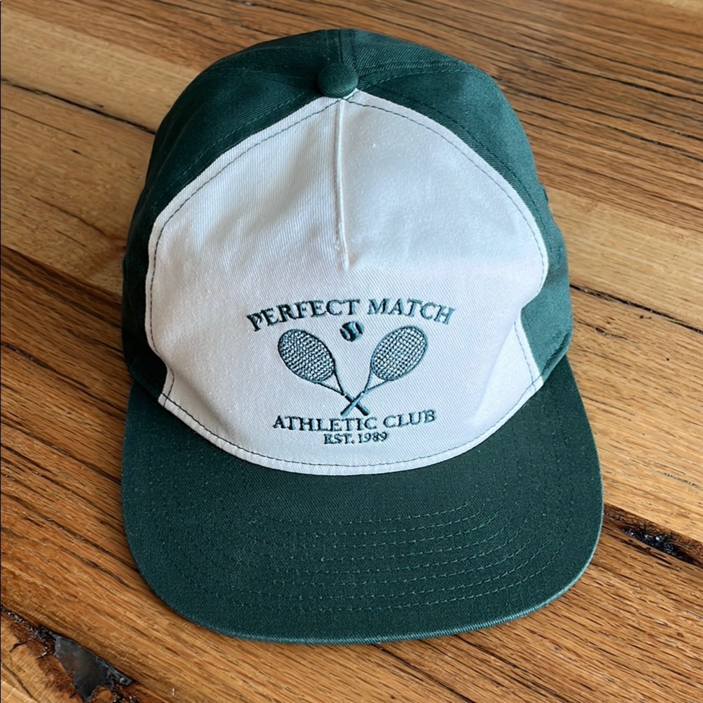 Green and White Athletic Club Cap